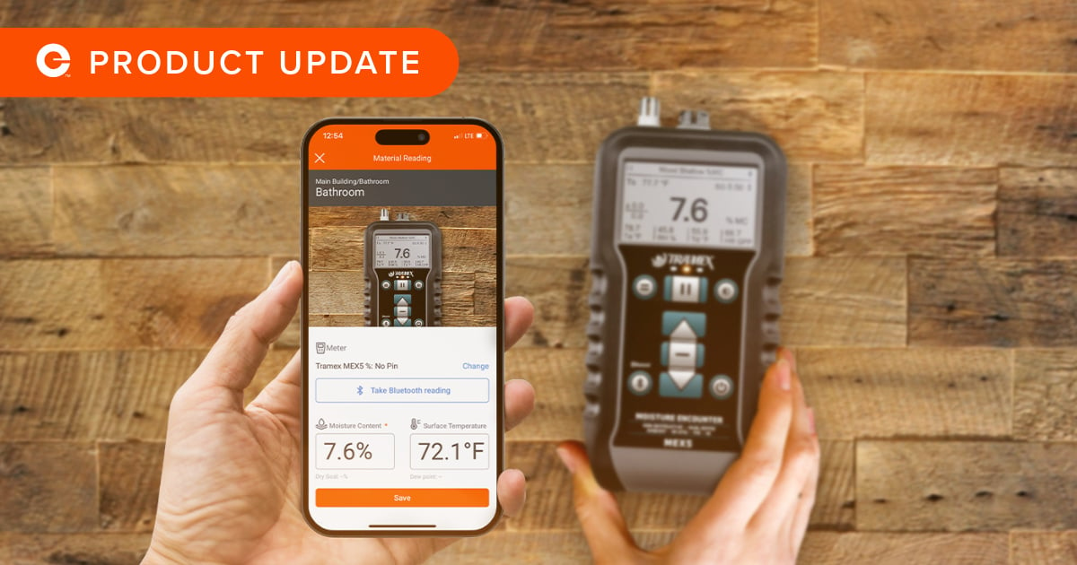 Encircle X Tramex: Error-free moisture data is one click away.